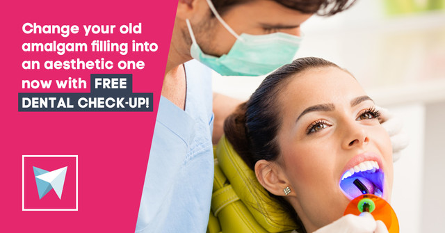 Change your old amalgam filling into an aesthetic one now with FREE dental check-up!