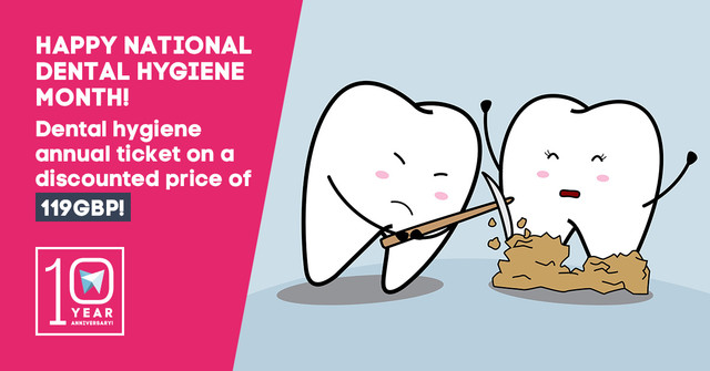 We would like to introduce to you the ‘dental hygiene annual ticket’ on a discounted price of 119GBP