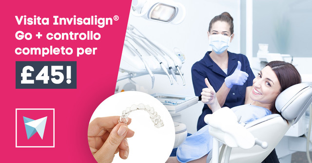 Consultazione Invisalign® Go + controllo dentale completo a soli £45!
