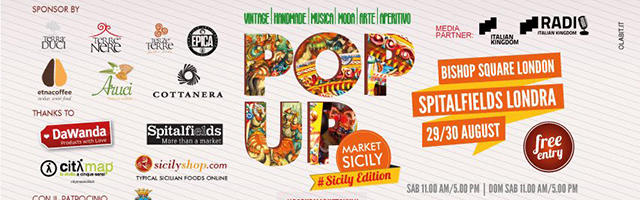 Cultura: Sicilia pop up market a Londra