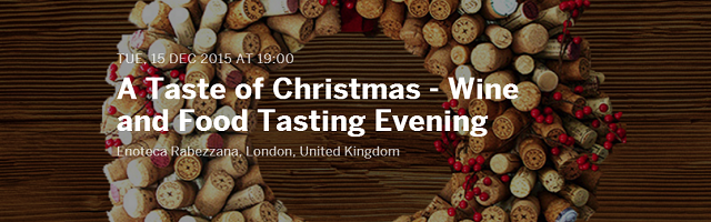 A Taste of Christmas - wine and food tasting evening