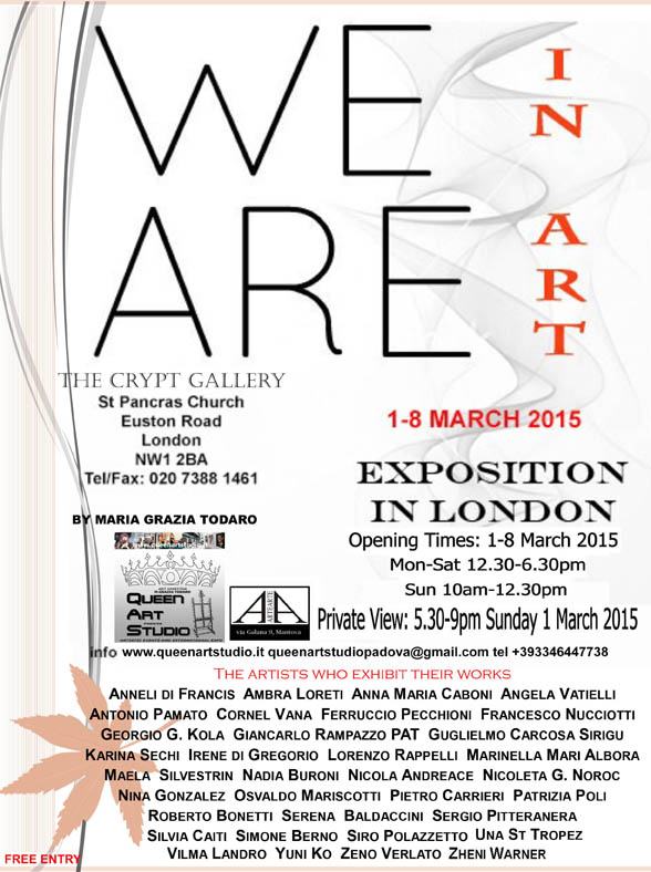 Cultura: WE ARE IN ART: Artisti italiani a Londra