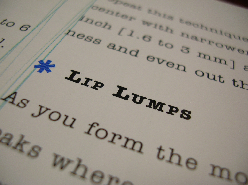 lip lumps